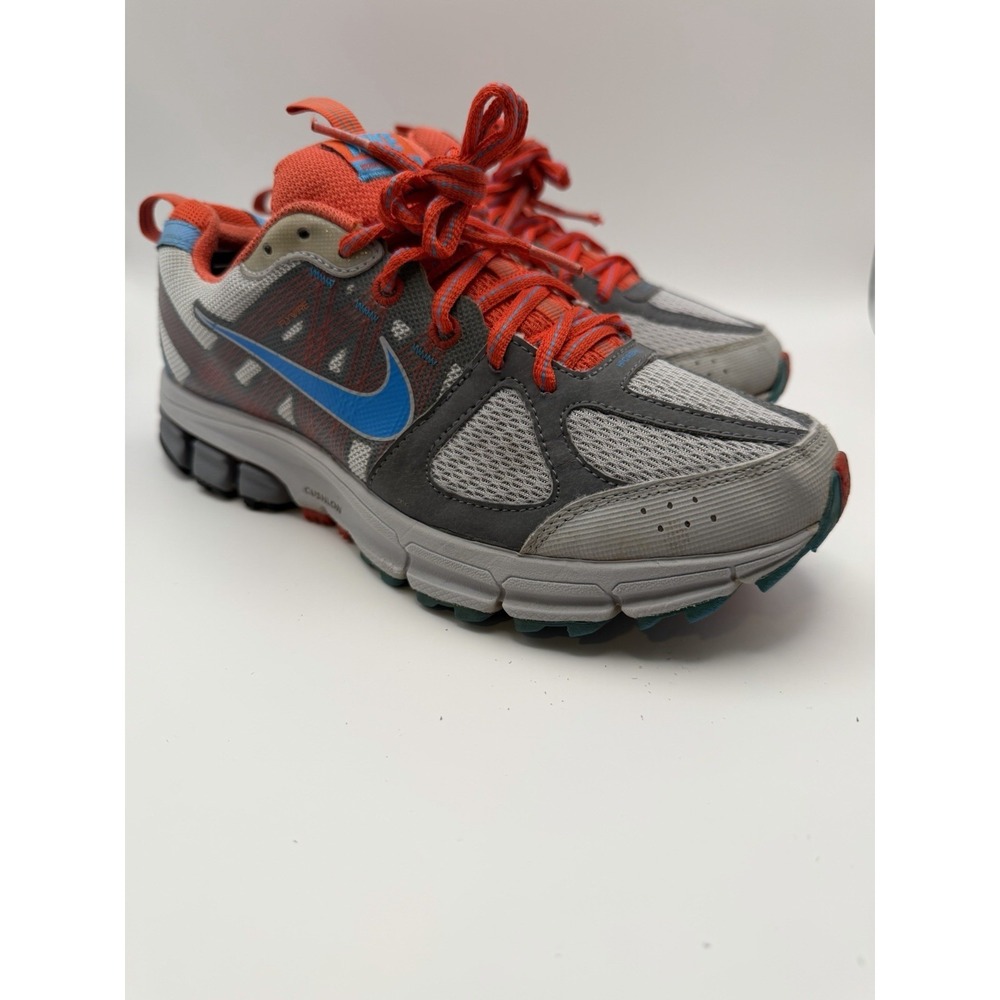 Nike Pegasus 28 Trail Women's Running Shoes Size 7.5 Gray Blue Orange 447841-041